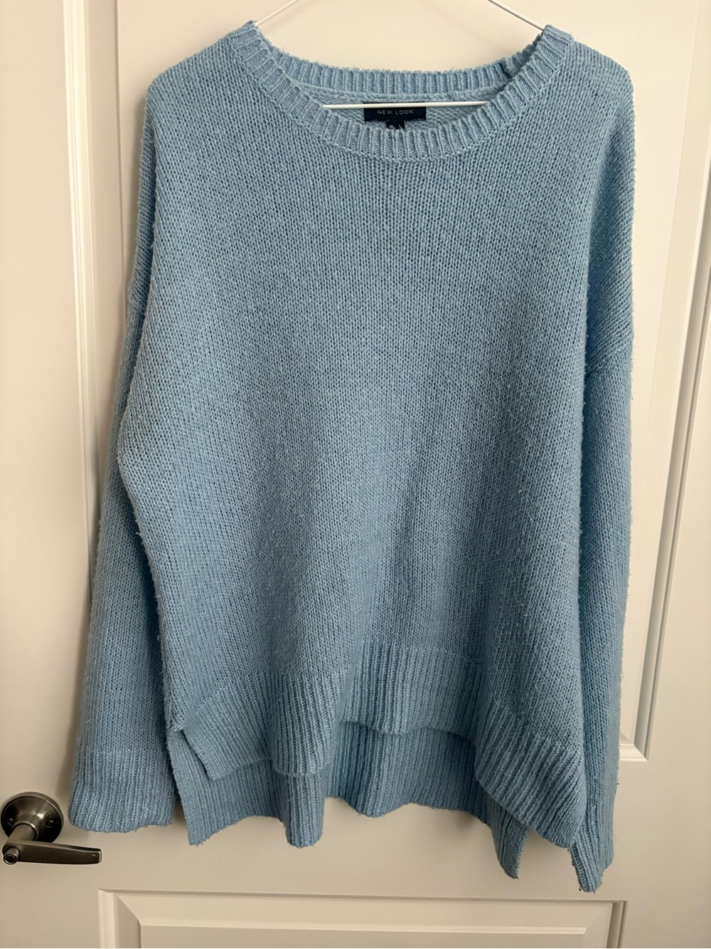 New Look Pale Blue Crewneck Knit Sweater